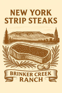 3 lbs New York Strip Steaks (limited)