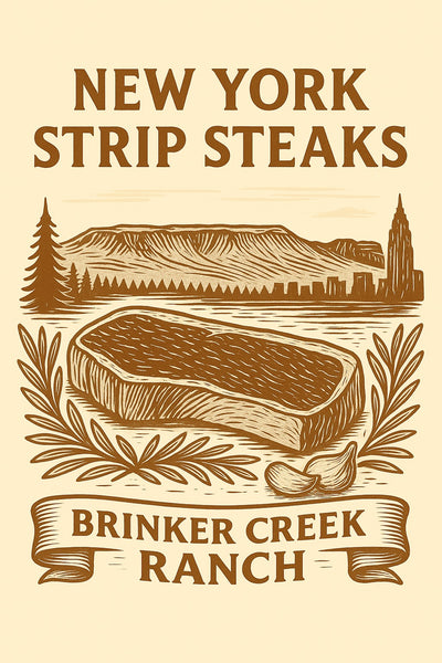 3 lbs New York Strip Steaks (limited)