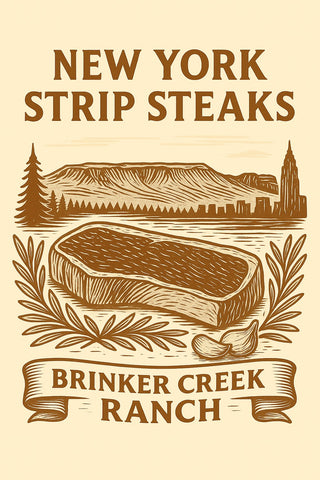 3 lbs New York Strip Steaks (limited)